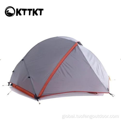 1.95kg Gray&Orange mountaineering trekking double tent